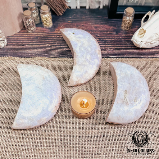 Hackmanite Carved Moon for Divine Messages