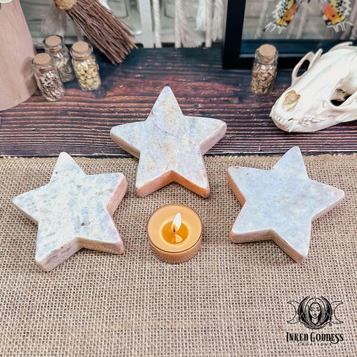 Hackmanite Carved Star for Spiritual Growth