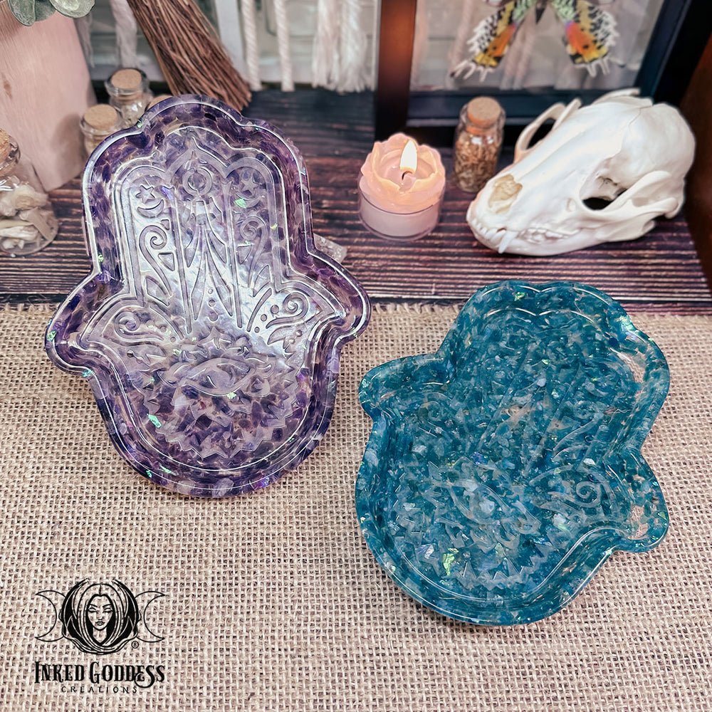 Hamsa Hand Tray for Divine Protection
