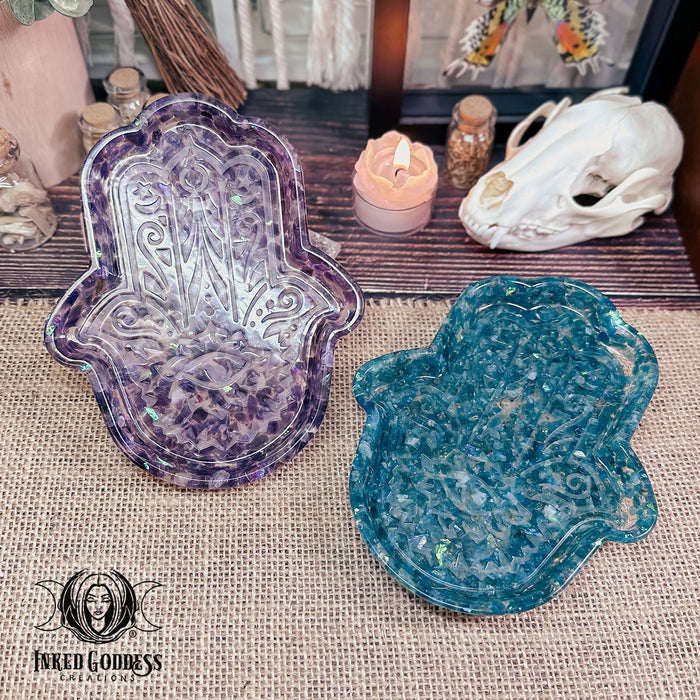 Hamsa Hand Tray for Divine Protection