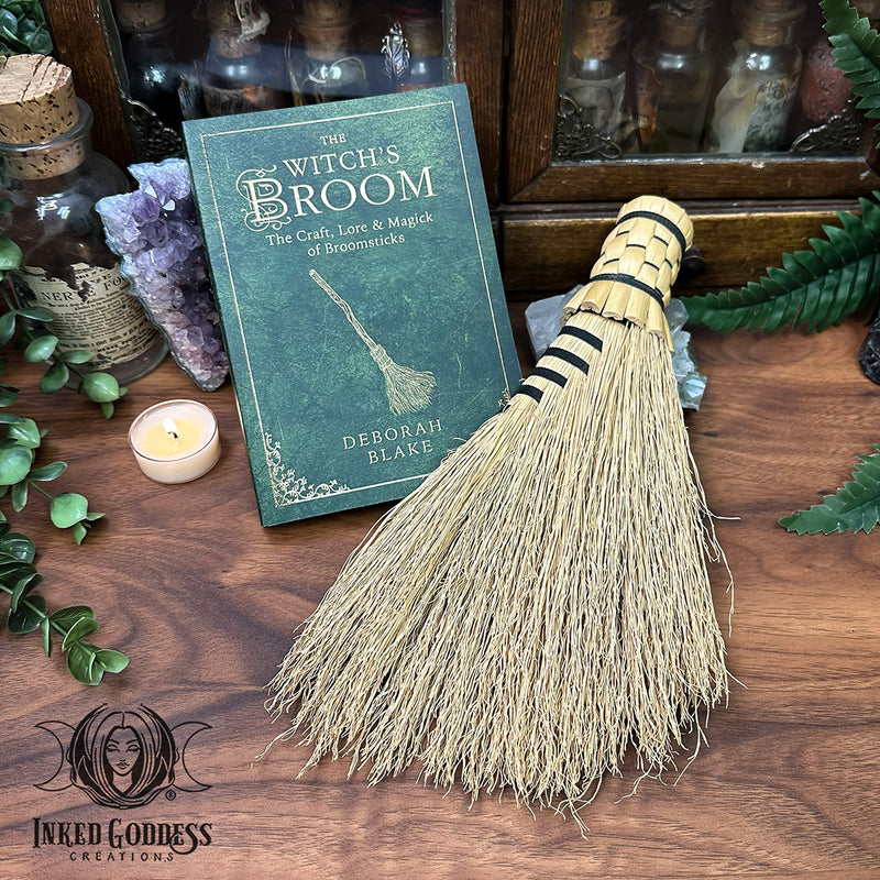 Load image into Gallery viewer, Handmade Besom with The Witch's Broom Book- OOAK
