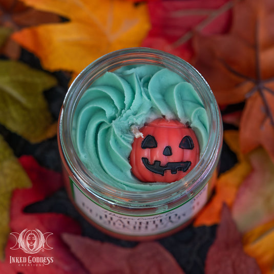 Haunted Pumpkin Patch Halloween Soy Dessert Candle for Cozy Vibes