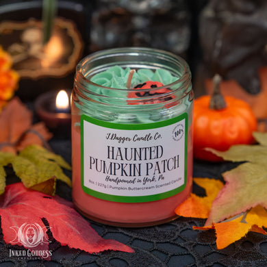 Haunted Pumpkin Patch Halloween Soy Dessert Candle for Cozy Vibes