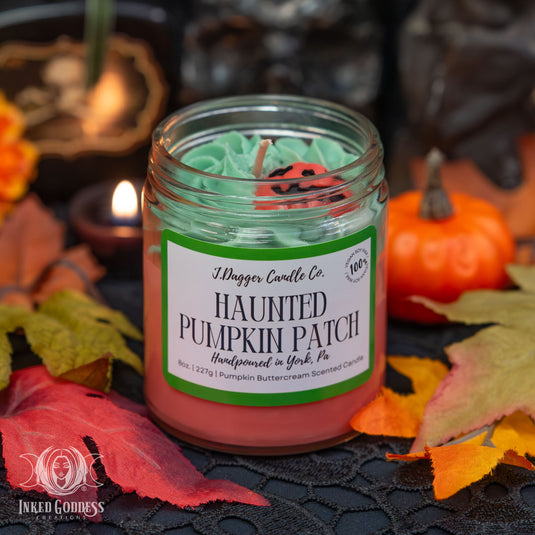 Haunted Pumpkin Patch Halloween Soy Dessert Candle for Cozy Vibes