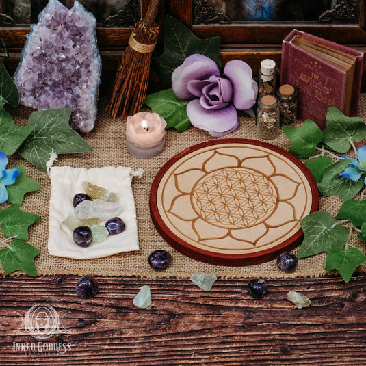 Healing Crystal Grid Set for Spiritual Realignment