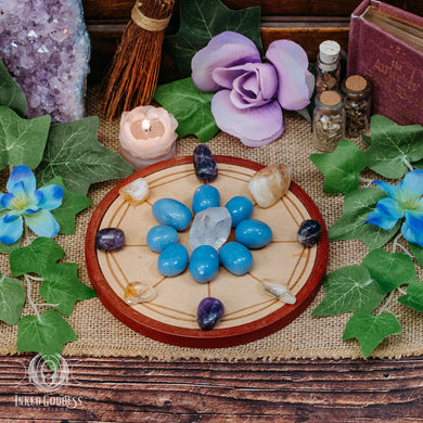 Home Blessings Crystal Grid Set for Clearing Negative Energy