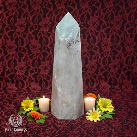 Huge Green Phantom Quartz for Massive Good Luck