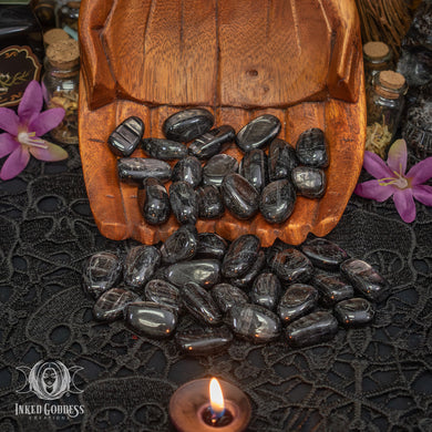 Hypersthene Tumbled Gemstone for Powerful Protection