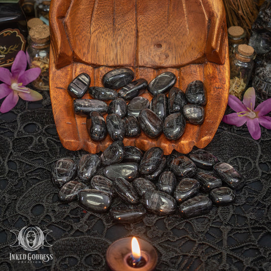 Hypersthene Tumbled Gemstone for Powerful Protection