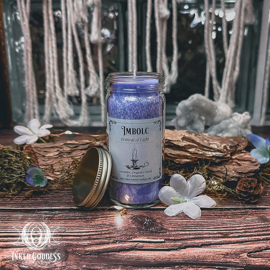 Imbolc Jar Candle for Energy Renewal