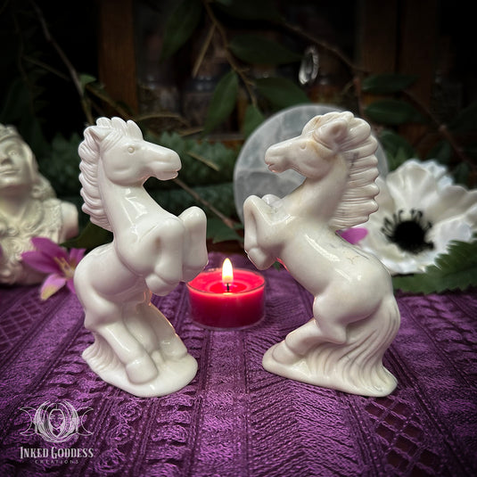 Ivory Jade Horse for Charging Toward Your Power & Purpose