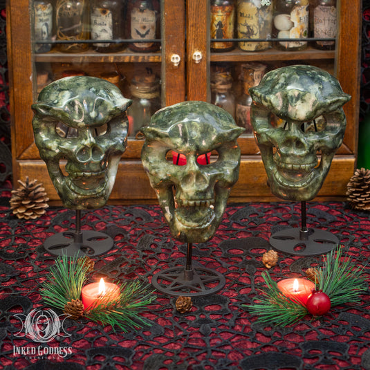 Jade Mask with Stand for Protecting Your Peace