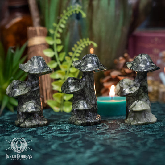 Jade Triple Mushroom for Personal Growth