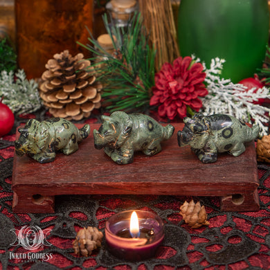 Kambaba Jasper Triceratops for Personal Power