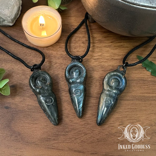 Labradorite Goddess Necklace - Handmade by Morgan
