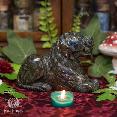 Labradorite Lion for Powerful Psychic Energy