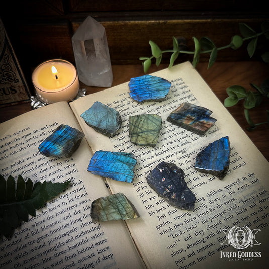 Labradorite One Side Polished Gemstone for Intuition & Psychic Development