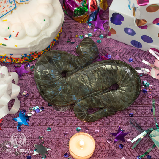 Labradorite Snake for Sacred Rebirth