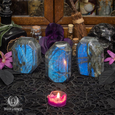 Labradorite Tombstone for Magickal Cycles