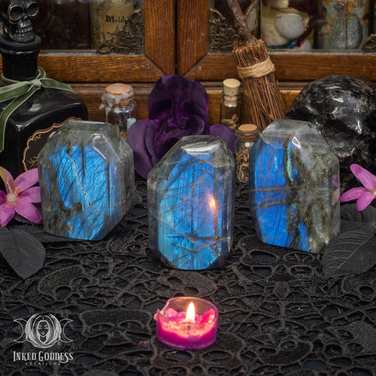 Labradorite Tombstone for Magickal Cycles