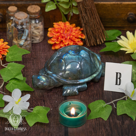 Labradorite Turtle for Psychic Wisdom
