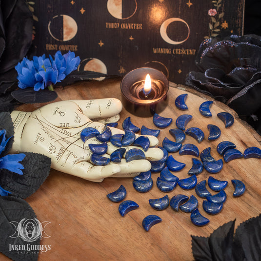 Lapis Lazuli Mini Crescent Moon for Serenity