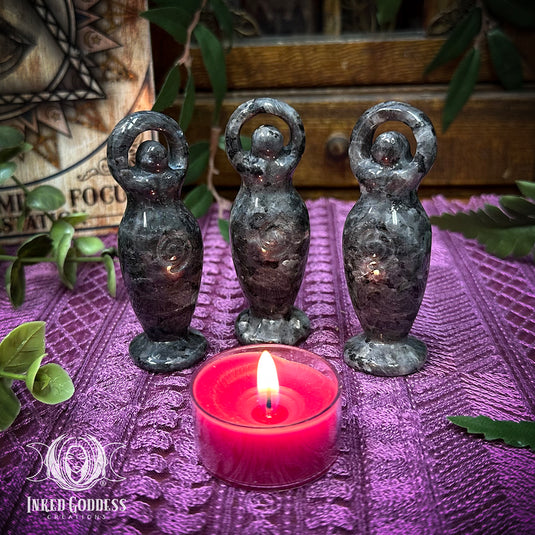 Larvikite Goddess for Psychic Protection & Hex Breaking