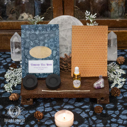 Leo Full Moon Ritual Kit for February 1st DIY Beeswax Candle