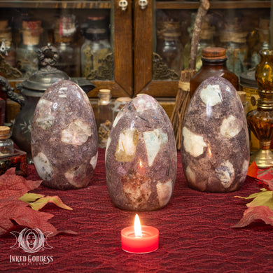 Lepidolite Conglomerate Bloop for Stress Relief