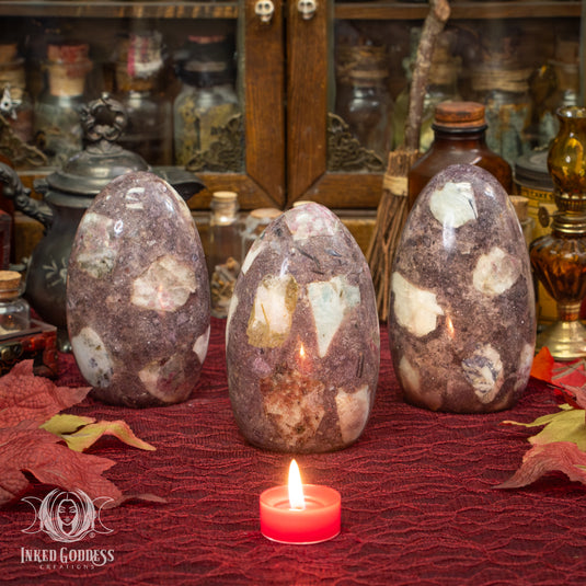 Lepidolite Conglomerate Bloop for Stress Relief