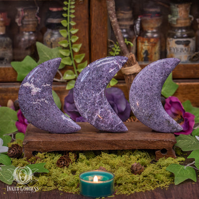 Lepidolite Crescent Moon for Third Eye Sight