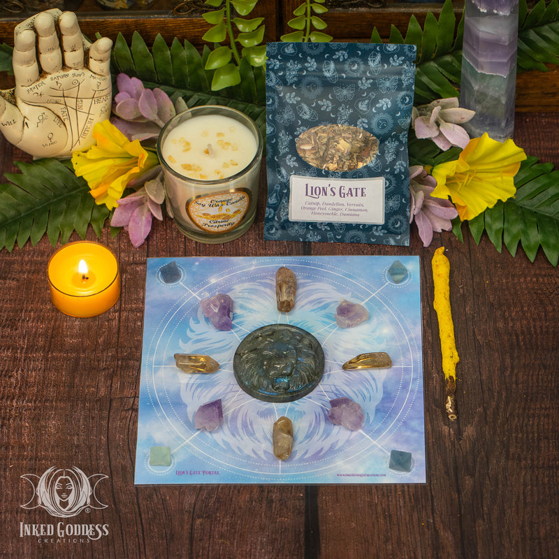 Load image into Gallery viewer, Lion&#39;s Gate Kit for 8/8 Portal Manifestation Alignment
