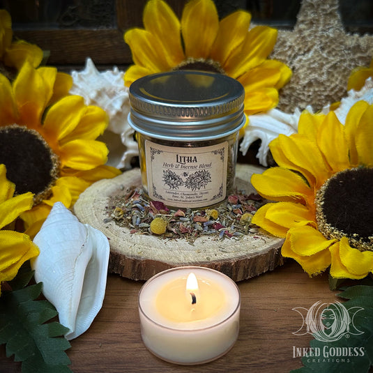 Litha Herb Blend in Jar for Calling in Good Luck