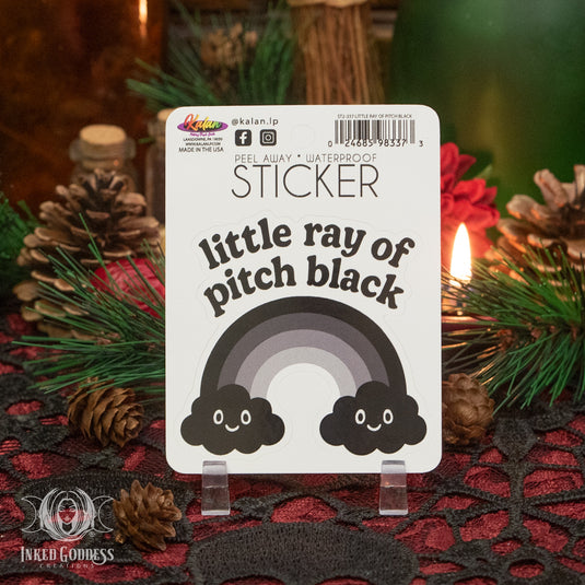 Little Ray of Pitch Black Sticker for Gothic Vibes