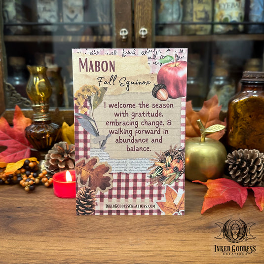 Mabon Altar Card for Gratitude Magick
