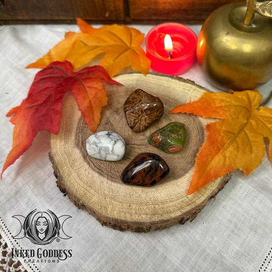 Mabon Gemstone Set for Magickal Transitions