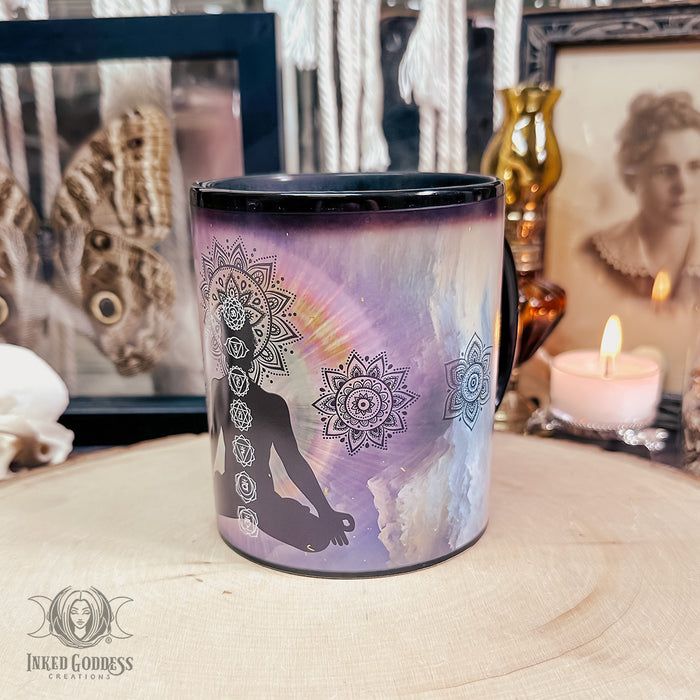 Magickal Color-Changing Ceramic Mug- Chakras