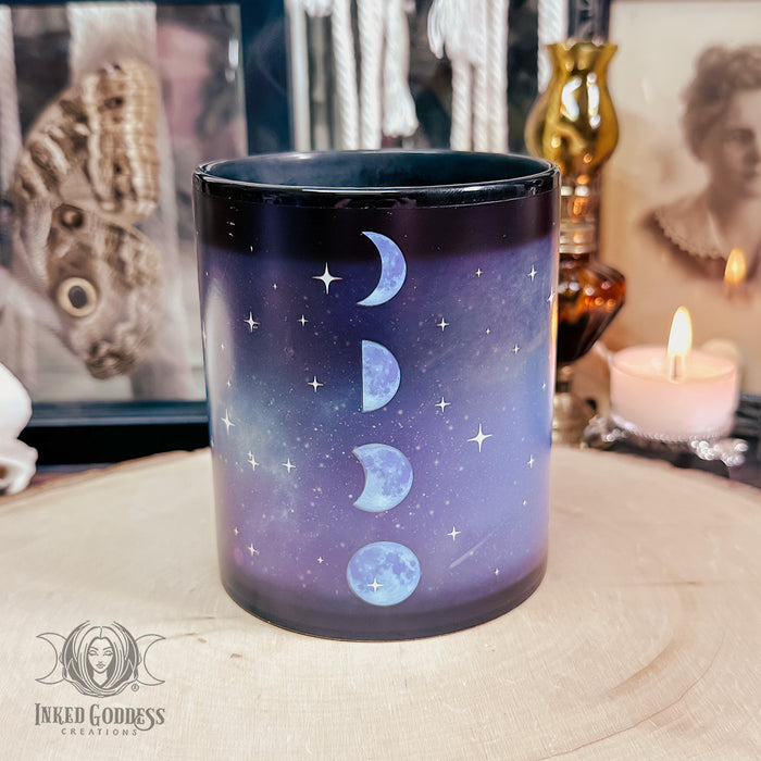 Magickal Color-Changing Ceramic Mug- Moon Phase