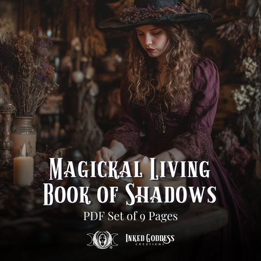 Magickal Living Book of Shadows Pages Set - PDF Printables