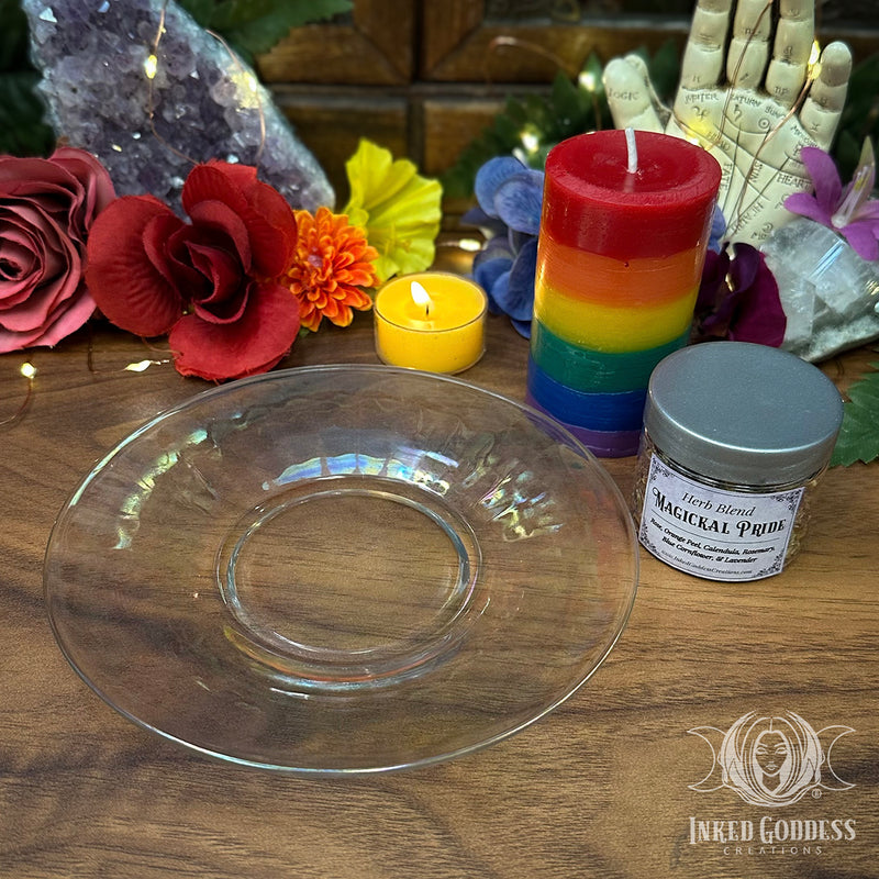 Load image into Gallery viewer, Magickal Pride Vintage Dish Ritual Kit for Unapologetic Love
