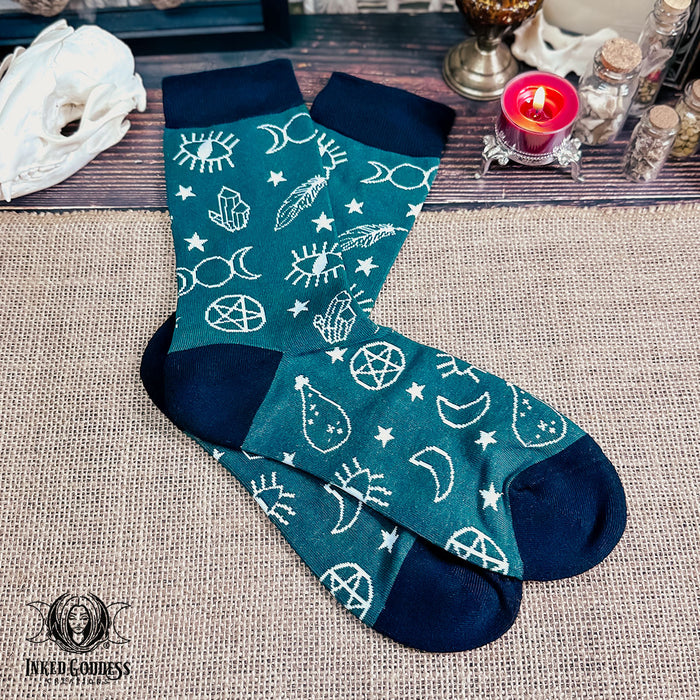 Magickal Witchy Socks- One Size Fits Most