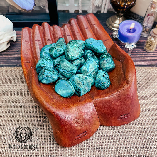 Malacholla Tumbled Gemstone for Gentle Release