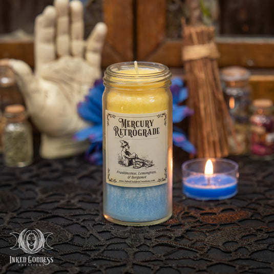 Mercury Retrograde Mini Jar Candle