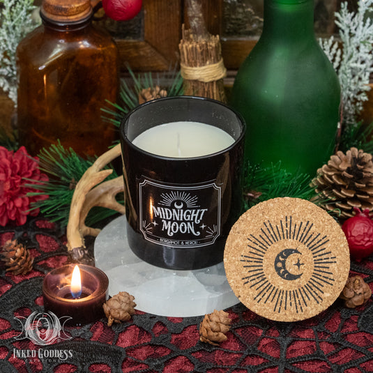 Midnight Moon Candle for Optimistic Vibes