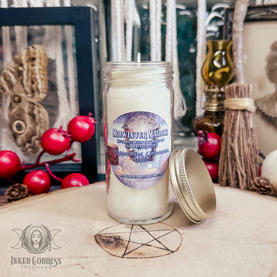 Midwinter Magick Mini Jar Candle for Yuletide Vibes
