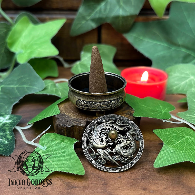 Load image into Gallery viewer, Mini Dragon Incense Burner for Fiery Cleansing
