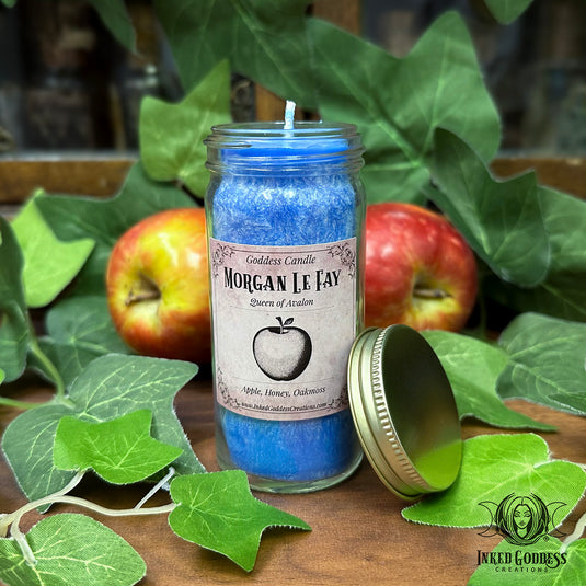 Morgan Le Fay Candle for Wisdom, Bold Magick & Sovereignty