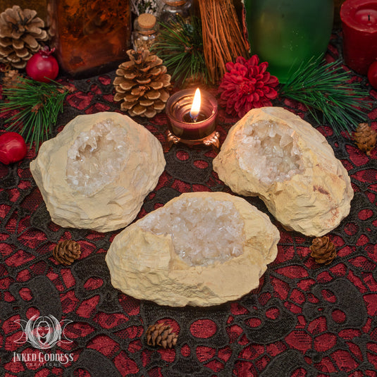 Moroccan Clear Quartz Geode 