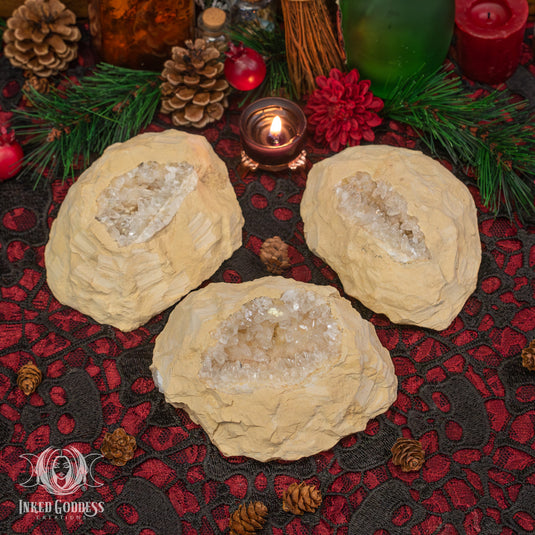 Moroccan Clear Quartz Geode 
