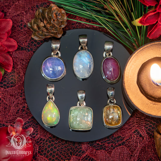 Mystery Sterling Silver Small Gemstone Necklace for Mystic Vibes